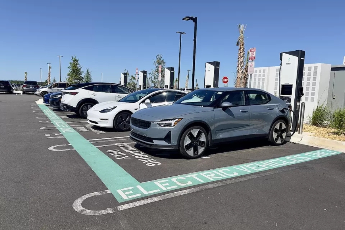 EV Charging Station Markings In Orlando